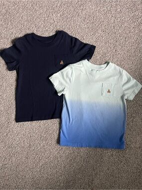 Gap Kids Short Sleeve Pocket Tee - Navy & Ombre Blue